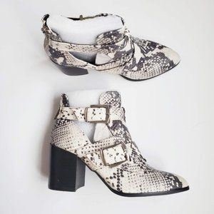 Steve Madden Joker Natural Snake Ankle Boot 6